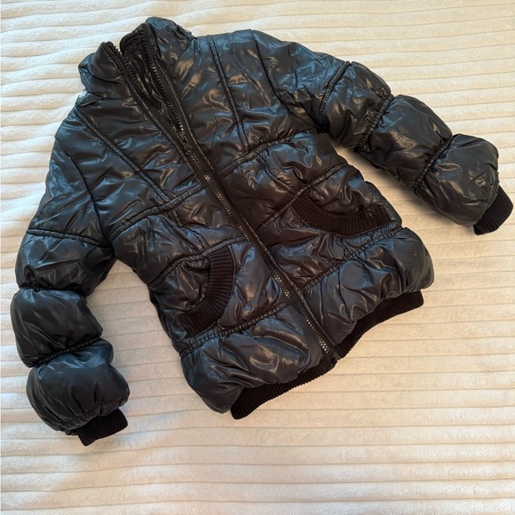 The Children's Place Other - Children’s Place Shiny Black Kids Puffer Jacket